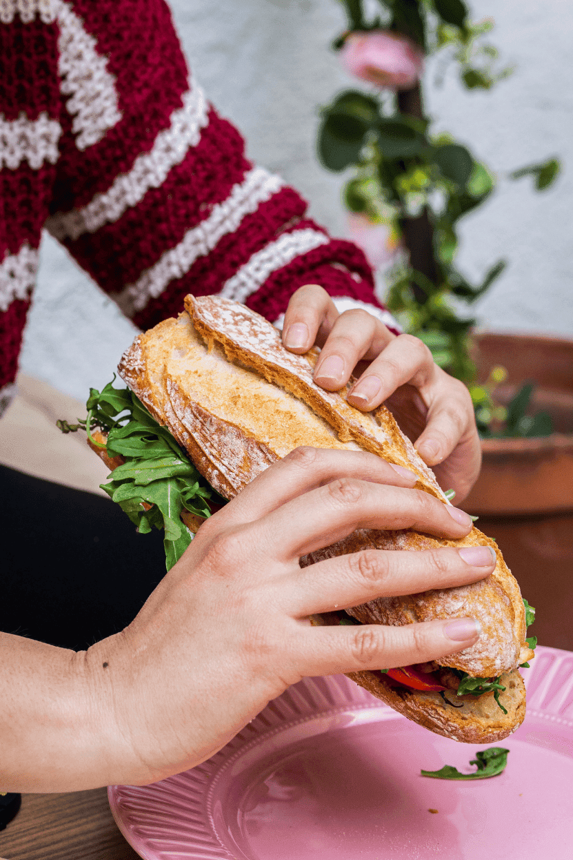 La Pulled and El Serranito: rustic bread sandwiches with pulled pork and grilled pork loin
