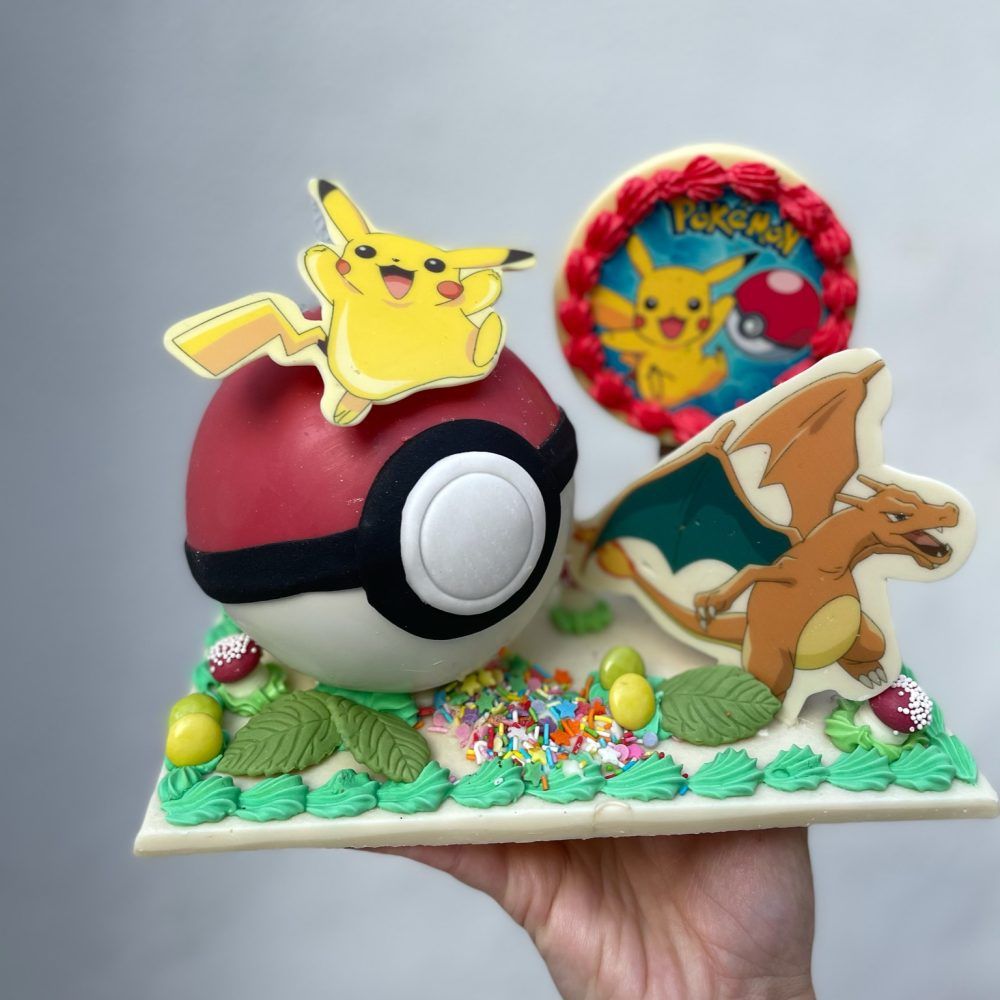 Mona de chocolate. Pokemon