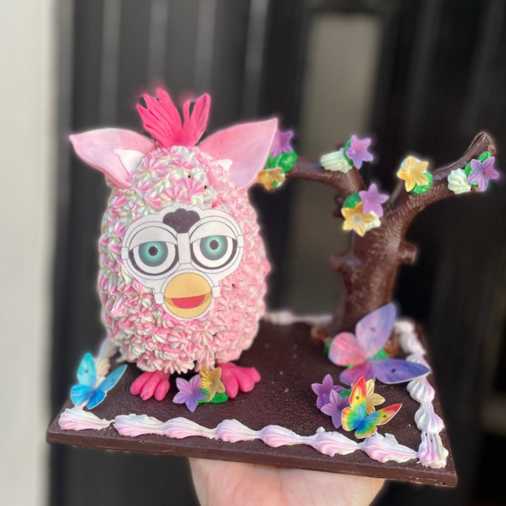 Mona de chocolate. Furby