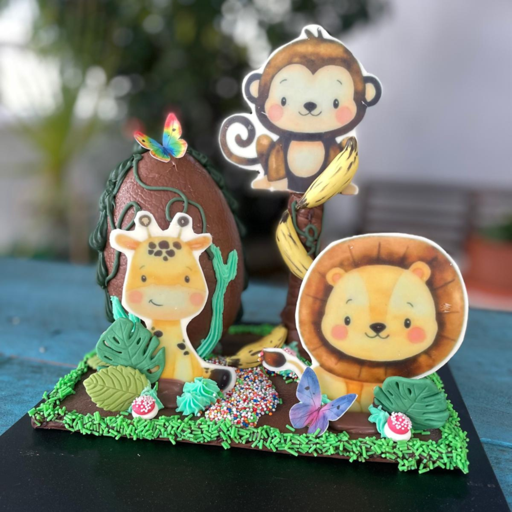 Mona de chocolate. Animalitos de la Selva