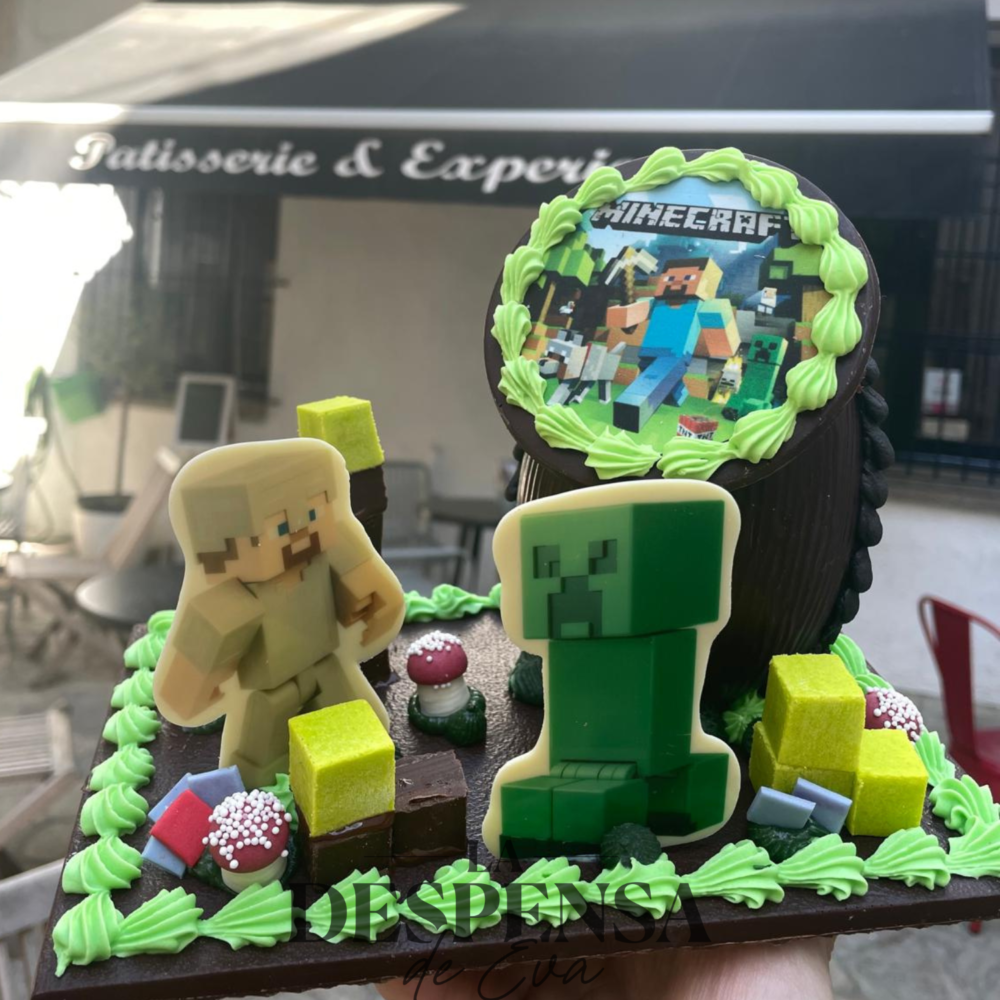 Mona de chocolate. Minecraft